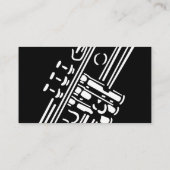 Trumpet Illustration Visitekaartjes (Achterkant)