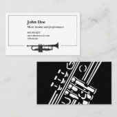 Trumpet Illustration Visitekaartjes (Voorkant / Achterkant)
