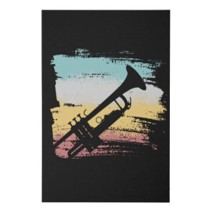 Trumpet  imitatie canvas print