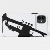 Trumpet iPhone5/5S met aangepaste naam Case-Mate iPhone Case (Achterkant (horizontaal))