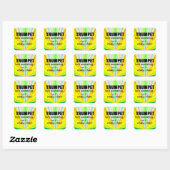 Trumpet is niet alles-vierkante Sticker (Vel)