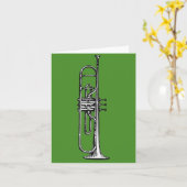 Trumpet Kaart (Gele Bloem)