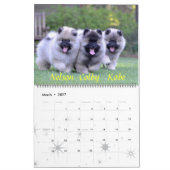 Trumpet Keeshond Calendar Kalender (Mar 2027)