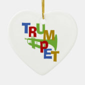 TRUMPET KERAMISCH ORNAMENT (Voorkant)