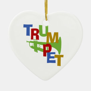 TRUMPET KERAMISCH ORNAMENT