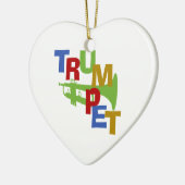 TRUMPET KERAMISCH ORNAMENT (Links)