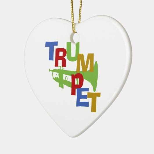 TRUMPET KERAMISCH ORNAMENT (Links)