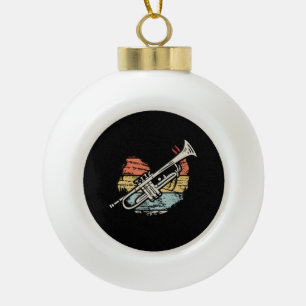 Trumpet  keramische bal ornament