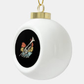 Trumpet  keramische bal ornament (Rechts)