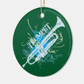 Trumpet-kerstversiering Keramisch Ornament (Links)