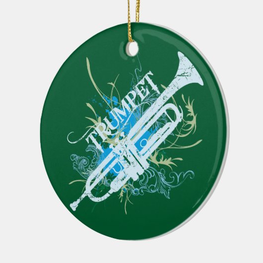 Trumpet-kerstversiering Keramisch Ornament (Links)
