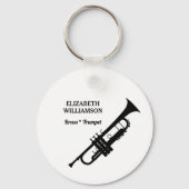 TRUMPET Klasse van 2026 Marching Band Sleutelhange Sleutelhanger (Achterkant)