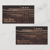 Trumpet kleppen Visitekaartjes (Voorkant / Achterkant)