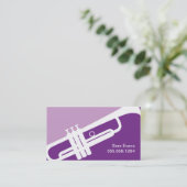 Trumpet leraar musicus Music Instrument Studio Visitekaartje (Staand voorkant)