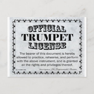 Trumpet-licentie Briefkaart
