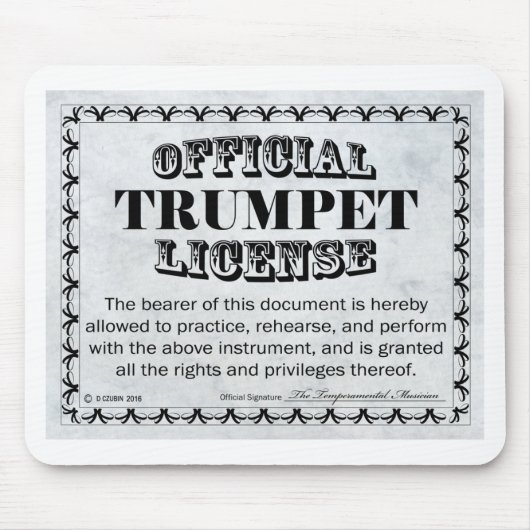 Trumpet-licentie Muismat (Voorkant)