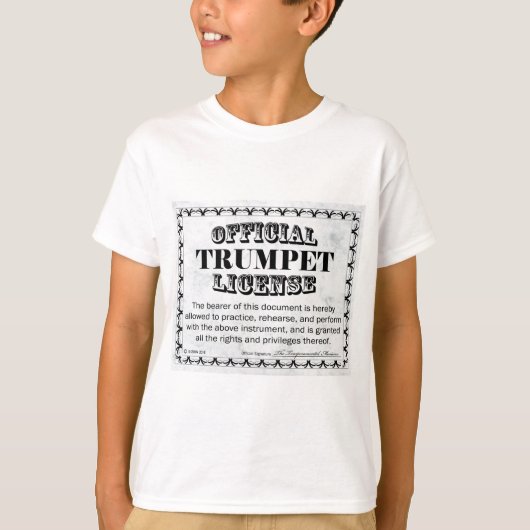 Trumpet-licentie T-shirt (Voorkant)