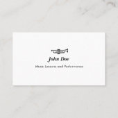 Trumpet Logo - Visitekaartje (Achterkant)