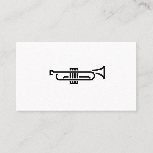 Trumpet Logo - Visitekaartje (Voorkant)