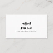 Trumpet Logo - Visitekaartjes (Achterkant)