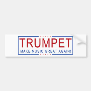 TRUMPET - Maak muziek weer geweldig! Bumpersticker