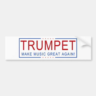 TRUMPET - Maak muziek weer geweldig! Bumpersticker