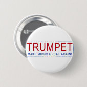 TRUMPET - Maak muziek weer geweldig! Ronde Button 5,7 Cm (Voorkant /achterkant)