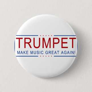 TRUMPET - Maak muziek weer geweldig! Ronde Button 5,7 Cm