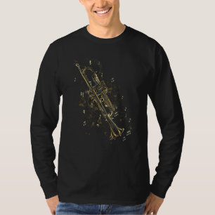 Trumpet-mannen en damestrompeters t-shirt