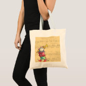 Trumpet-muis op vel muziek - tas (Voorkant (product))