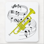 Trumpet Muismat<br><div class="desc">Muziekmakers vieren het! Prouze kondig de wereld aan,  ik speel de Trumpet!</div>