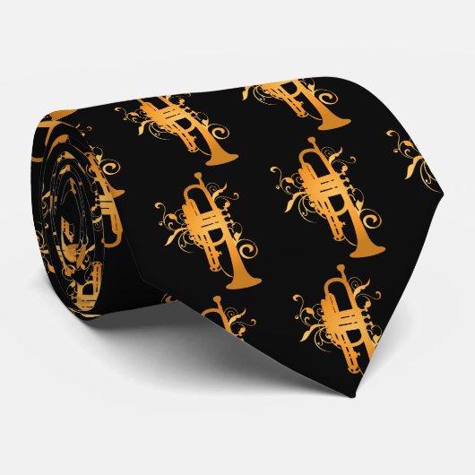 Trumpet Music Band Musician Gift stropdas (Opgerold)