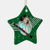 Trumpet Music Green Star-keramische versiering Keramisch Ornament (Rechts)