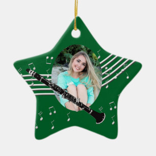 Trumpet Music Green Star-keramische versiering Keramisch Ornament