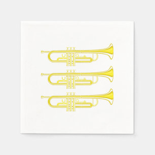 Trumpet Music Jazz Musical Instrument Band Gift Servet