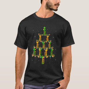Trumpet Music Lover Xmas Licht Santa Trumpet Chri T-shirt