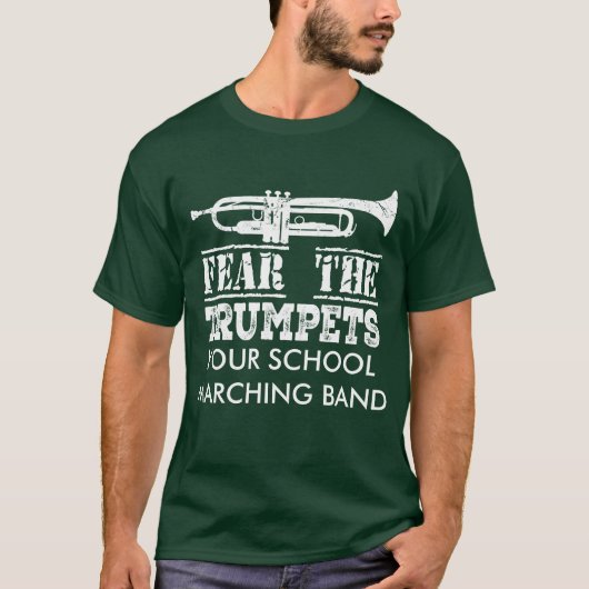 Trumpet Music Marching Band Personated Shirt (Voorkant)
