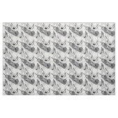 Trumpet Music Note Fragmenten Stof (Fat Quarter)
