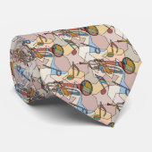 Trumpet Music Note Fragmenten Stropdas (Opgerold)