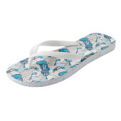 Trumpet Music Note Fragmenten Teenslippers (Schuin)