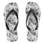 Trumpet Music Note Fragmenten Teenslippers (Voetbed)