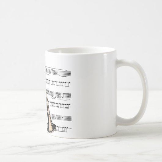 Trumpet musical 12 B Koffiemok (Rechts)