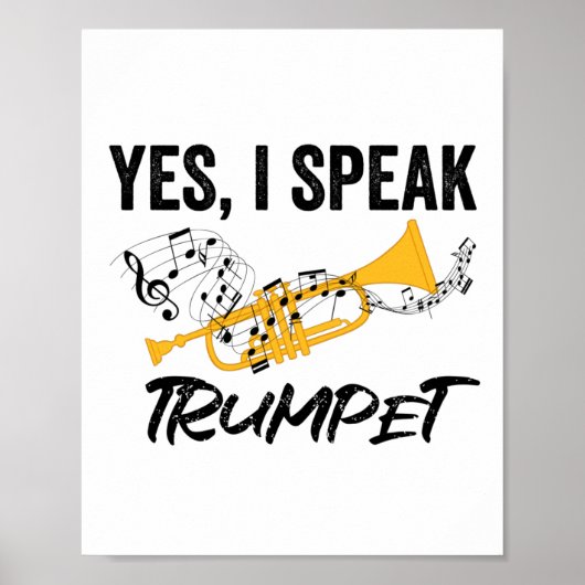 Trumpet Musical Instrument | Trumpet Band-cadeautj Poster (Voorkant)