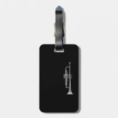 Trumpet Musician Bagagelabel (Achterkant verticaal)