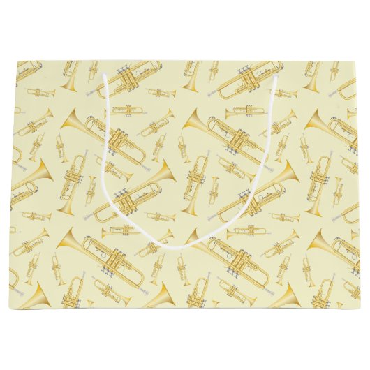 Trumpet Musician Band Teacher Large Gift Bag Groot Cadeauzakje (Voorkant)