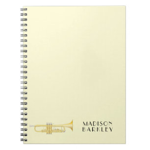 Trumpet Musician Band Teacher Notebook Notitieboek