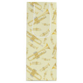 Trumpet Musician Band Teacher Wijn Cadeautas (Voorkant)