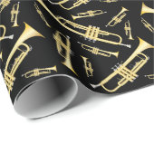 Trumpet Musician Band Teacher Wrapping Paper Cadeaupapier (Rol Hoek)