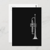 Trumpet Musician Briefkaart (Voorkant / Achterkant)