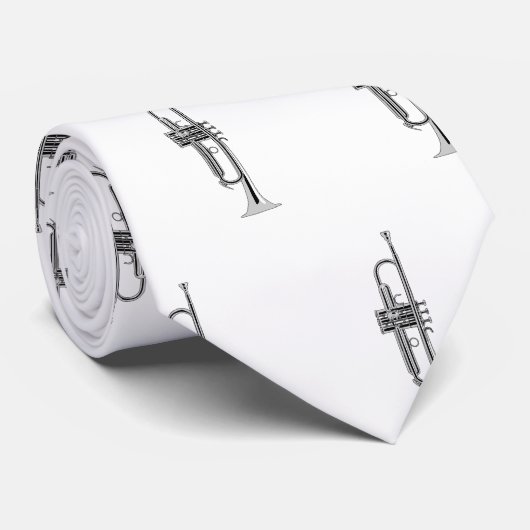 Trumpet Musician Stropdas (Opgerold)